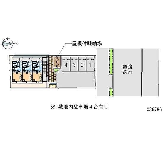 ★手数料０円★前橋市表町１丁目 月極駐車場